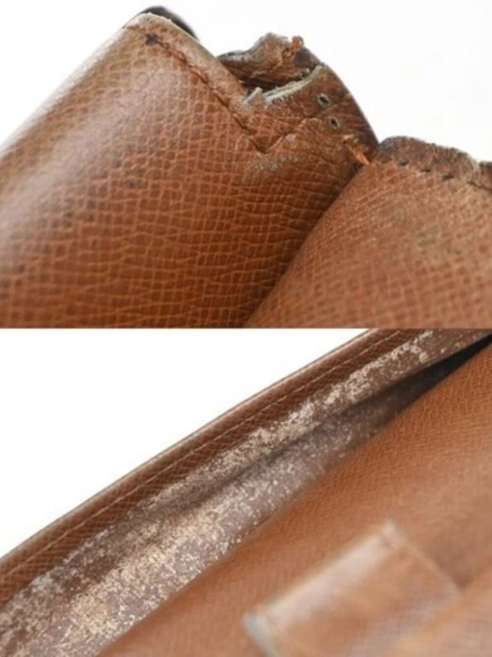 LOUIS VUITTON 2 Set Trifold Long Wallet Monogram Epi Leather Brown Blue 66KP534 - Picture 6 of 9